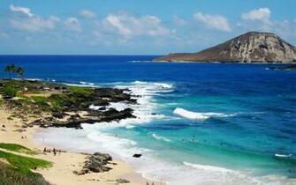Beach Oahu Hawaii Wallpaper Makapuu Stock Photos