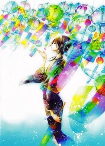Cute Anime Guy In A Blue Kimono Adekan Wallpaper By Tukiji Nao Mangaka