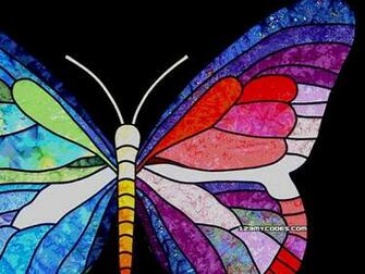 Colorful Butterfly Background Widescreen Wallpaper
