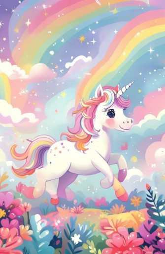 Cartoon Unicorn Wallpaper