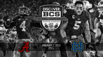 Bcs National Championship Poster Wallpaper Alabama Vs Notre
