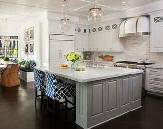 Diagonal Beadboard Kitchen Ceiling