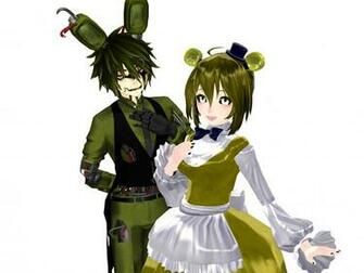 Fnaf Mmd Springtrap And Golden Freddy By Gear06