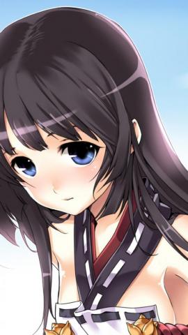 Sweet Anime School Girl Wallpaper iPhone