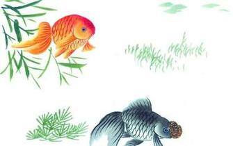 Chinese Ink Painting Of The Mid Fish Desktop Wallpaper Paintings