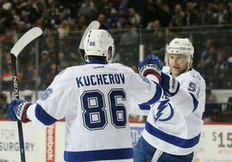 Tampa Bay Lightning Stars Nikita Kucherov Steven Stamkos Compete