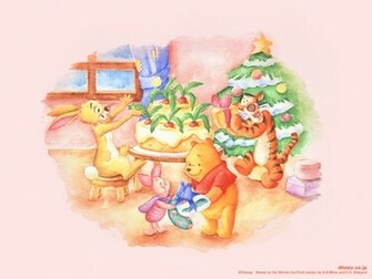 Winnie The Pooh Christmas Wallpaper