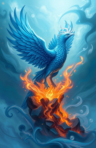 Blue Phoenix Wallpaper