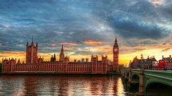 Big Ben Tower Sunset Wallpaper Travel HD