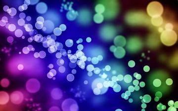 Abstract Multicolor Rainbows Bokeh Effect Wallpaper
