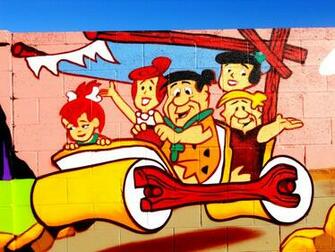 Flintstones Cartoon Graffiti G Wallpaper