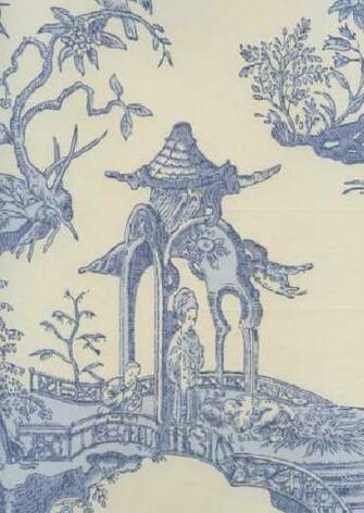 Oriental Toile Wallpaper Weddingdressin