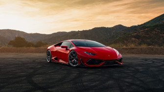 Lamborghini Huracan Red Car Laptop Full HD 1080p 4k Wallpaper