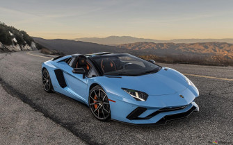 Lamborghini Aventador S Blue 2k Wallpaper