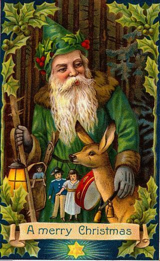 Santa Claus Vintage Wallpaper Desktop HD