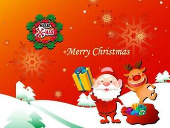 Santa And Rudolf Merry Christmas Desktop Pc