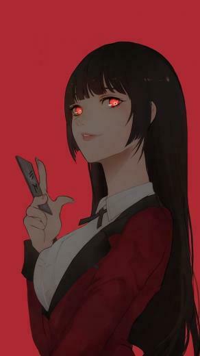 Artwork Yumeko Jabami Poker Kakegurui Wallpaper
