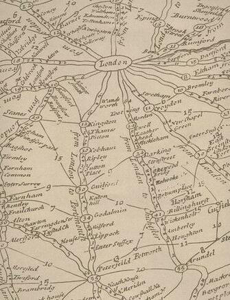 Vintage Masculine London Map Wallpaper Parchment