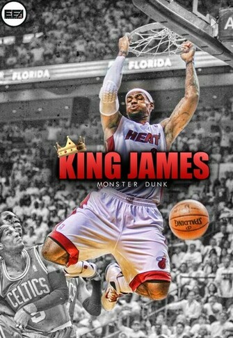 Lebron James Monster Dunk Wallpaper By Emanuelooelarte