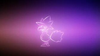 Wallpaper Murkrow Pokemon Background Lilac