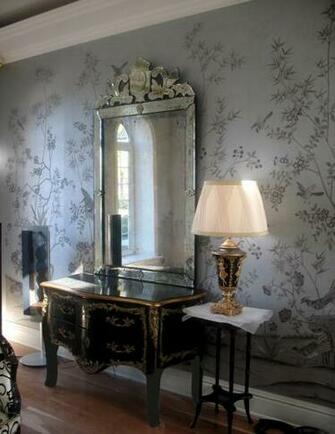 Grey Wallpaper Floral And Laura Ashley