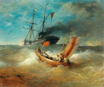 Andreas Achenbach Kassel Dusseldorf A Fishing Boat At