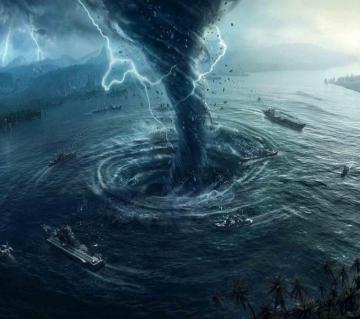 Tornado At Sea Wallpaper By Coffeerush On