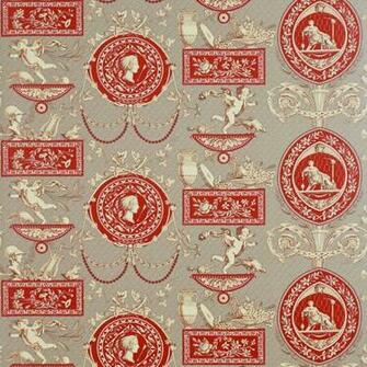 Wallpaper Sanderson Toile Roman Grey