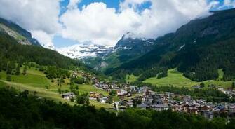 Village In Switzerland Computer Wallpaper Desktop Background