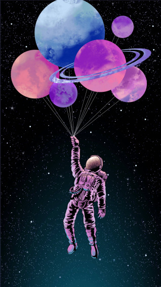 Astronaut Aesthetic Wallpaper