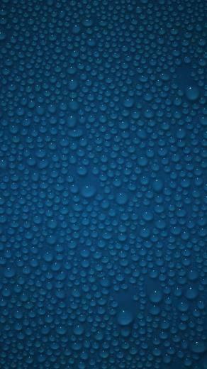 iPhone Wallpaper HD Dark Blue Water Droplets Background