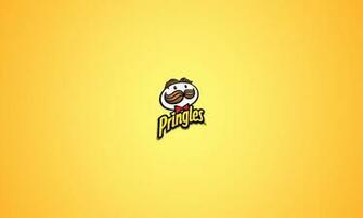 Pringles Logo Wallpaper In Yellow Background