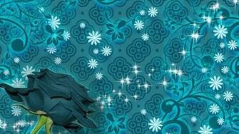 Teal Wallpaper Cool Rose