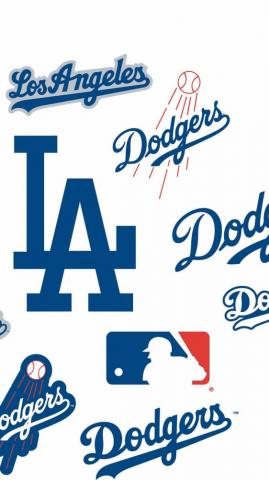 Wallcovering Los Angeles Dodgers Logo Fathead Jr Mlb