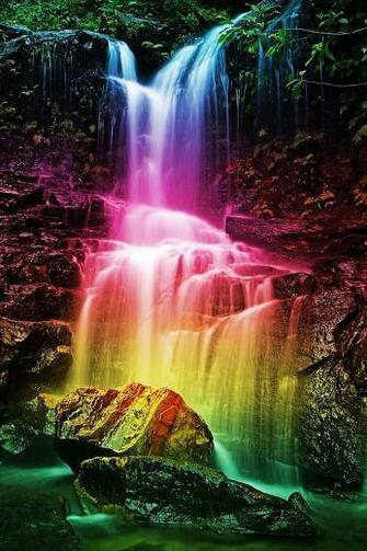 Rainbow Waterfalls Wallpaper X