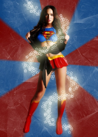 Megan Fox Superwoman Wallpaper Of Celebrity