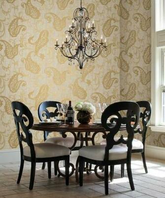 Kenneth James Alhambra Wallpaper Zoraya Paisley Foil