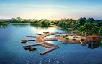 Enlace Beautiful Chinese Landscape Wallpaper