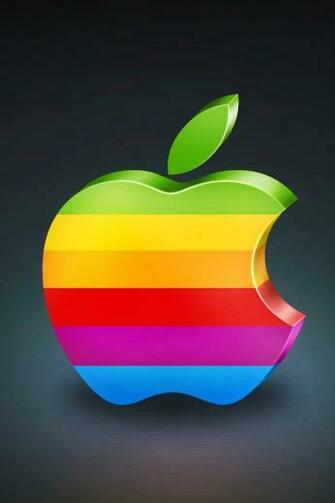 Ipod Touch iPhone S Mobile Wallpaper Apple Logo Colorful