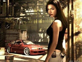Need For Speed Most Wanted Brunette City Game Girl Light