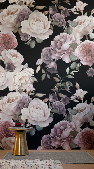 Dark Floral Wallpaper To Create A Striking Space