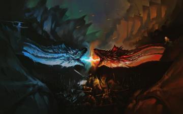 Game Of Thrones Tv Series Dragons Fight Fan