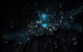 Black Abstract High Definition Wallpaper