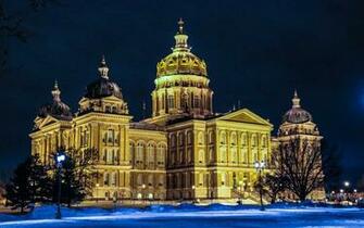 Iowa State Capitol Computer Wallpaper Desktop Background