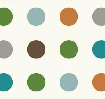 Dwell Studio Multi Dots Orange Wallpaper Modern Woodland