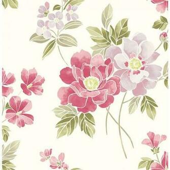 A Street Claressa Pink Floral Wallpaper The Home Depot