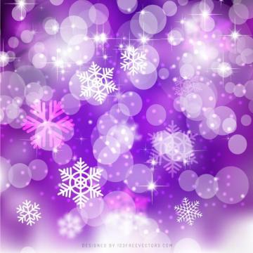 Purple Christmas Bokeh Lights Background