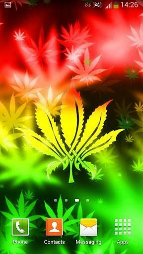 Captura De Pantalla Rasta Weed Live Wallpaper