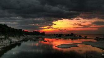 Part HD Beautiful Nature Landscape Desktop Wallpaper Sunset Jpg