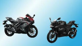 Yamaha R15 V3 Or Suzuki Gixxer Sf Wallpaper
